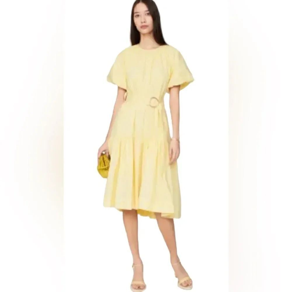 Eudon Choi Collective Belted Tier Dress Size 8